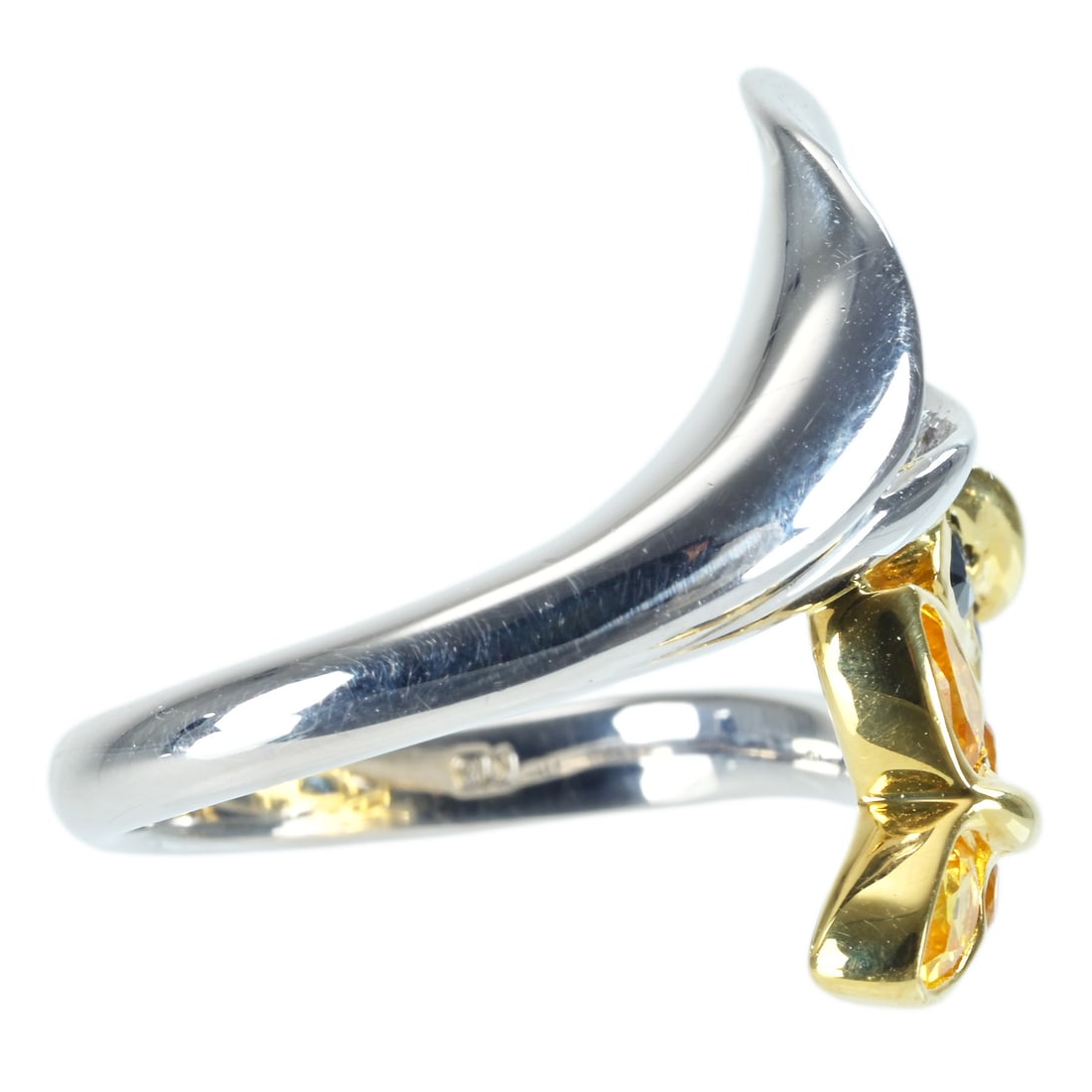 18K Sapphire Daimond Ring - 2
