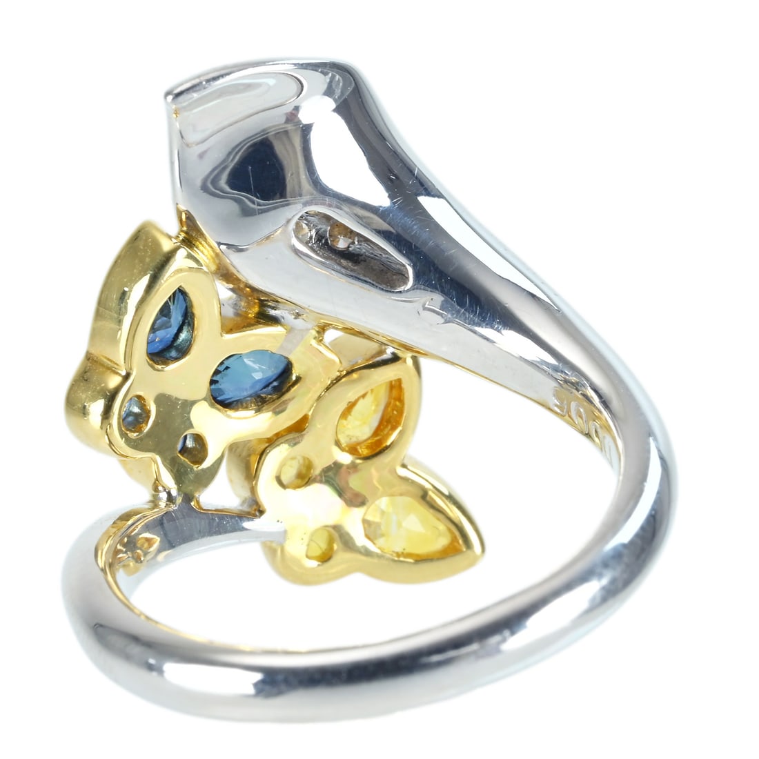 18K Sapphire Daimond Ring - 3