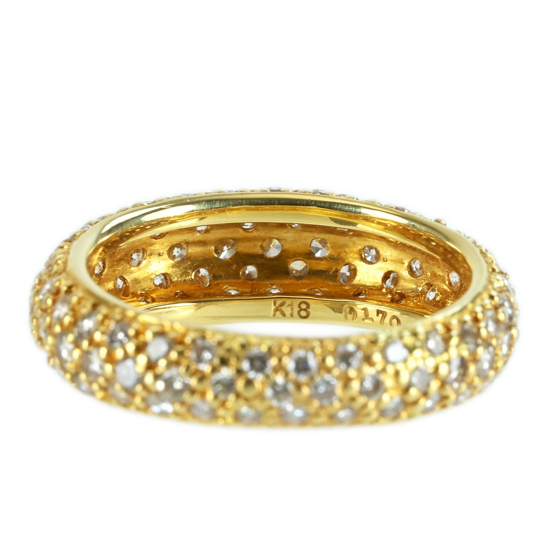K18YG DIAMOND RING: Type:RING Diamond:1.70ct Metal:18K Size:6(US) Accessories:N/A