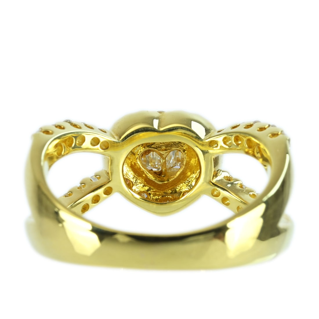 K18YG DIAMOND RING - 4