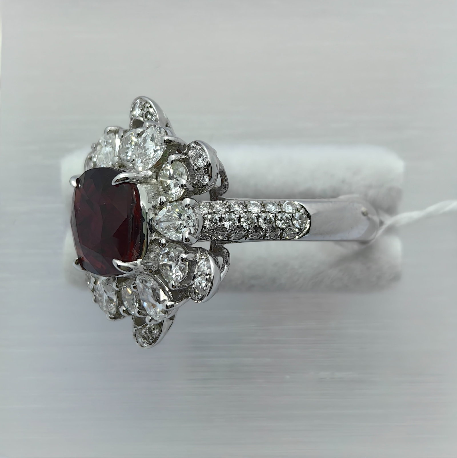 18K Mozambique VVDR NH Ruby Diamond Ring - 3