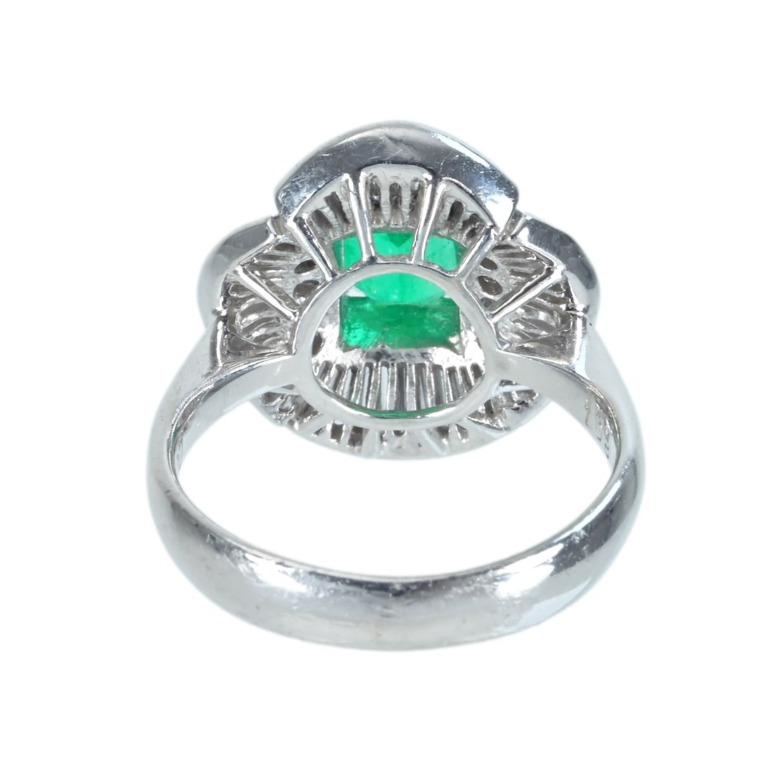 Pt900 Emerald Ring - 4