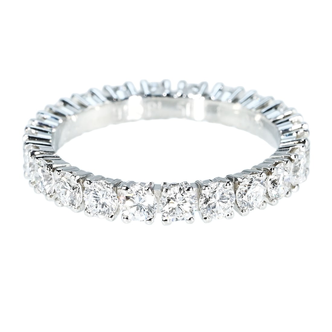 CARTIER PT950 DIAMOND RING: Type:RING Item Name:CARTIER PT950 DIAMOND RING Brand:CARTIER Diamond:1.58ct Metal:PT950 Size:6(US) Accessories:With a pouch