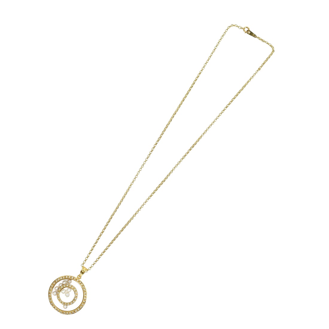 K18 Diamond Necklace: Type: Necklace Metal:K18 Yellow Gold Diamond:0.565ct Size:40.5cm Signed By:N/A