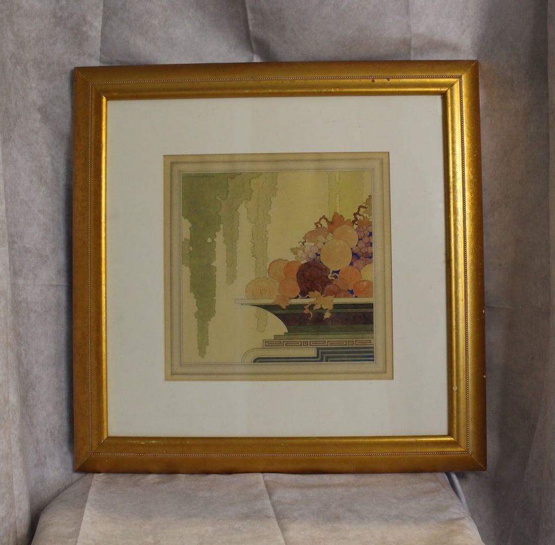 Bodoine: signed 1920-1930's Art Deco style L. Msurice Bodine. Artist name used by Chelsea Art Studio.