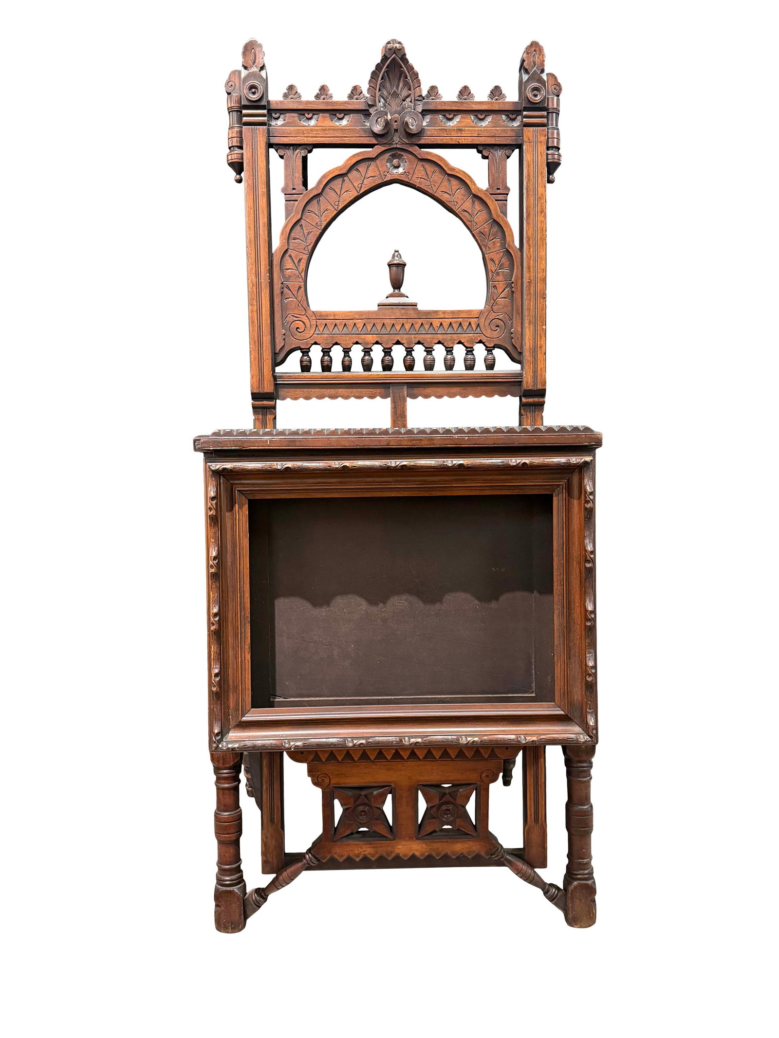 AMERICAN WALNUT EASTLAKE VICTORIAN EASEL 67"H X 31"W (1 of 3)