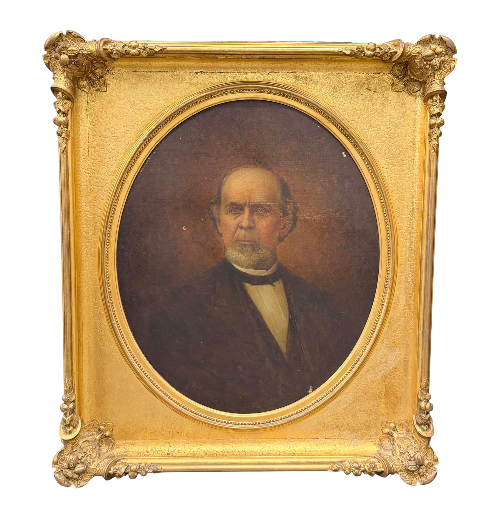 19TH CENTURY OIL PAINTING - PORTRAIT OF A GENTLEMAN, IN A 19TH CENTURY GOLD GILT FRAMEPAINTING SIZE: (1 of 6)