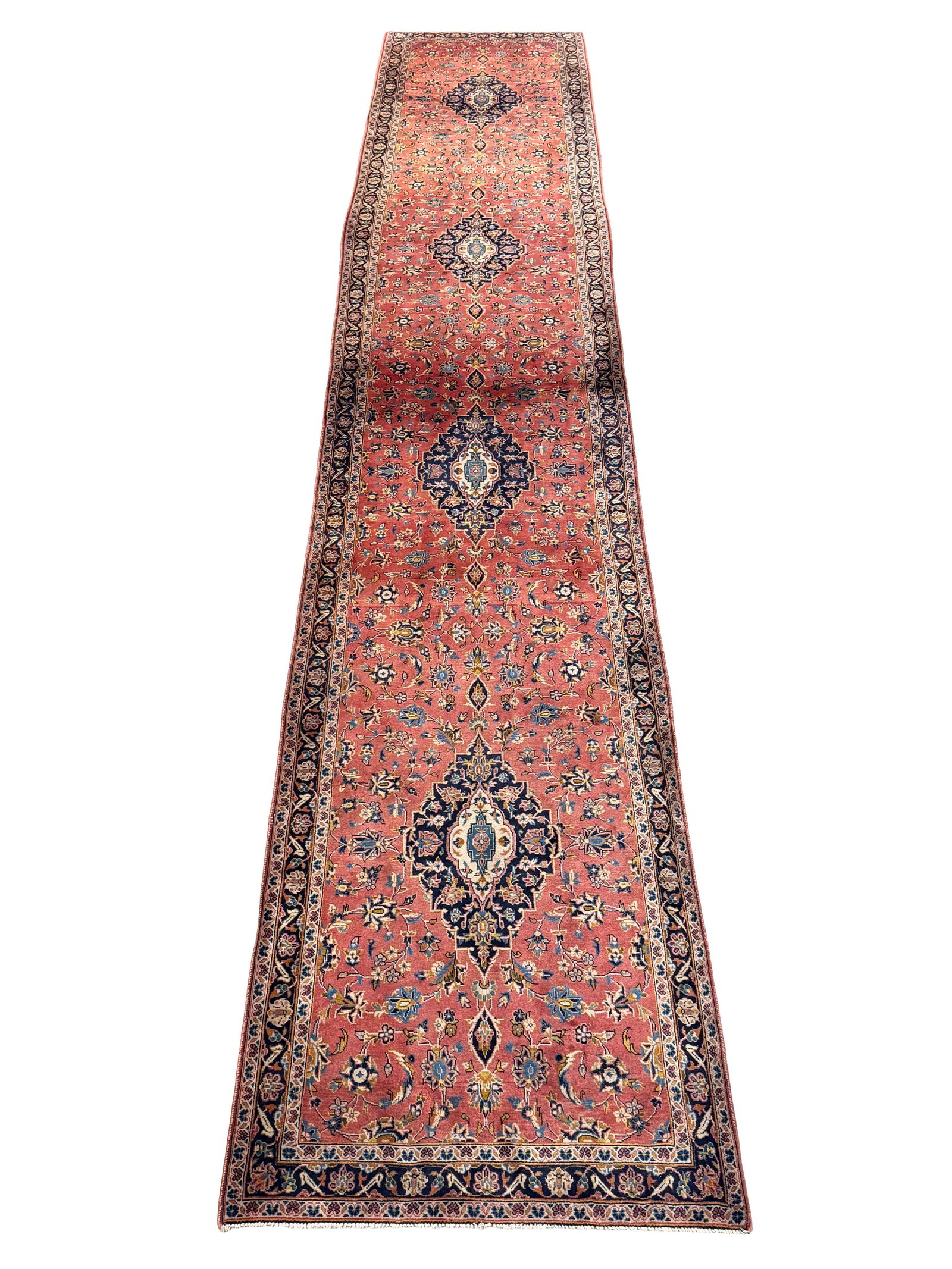 HANDWOVEN PERSIAN HALL WAY RUNNER RUG 18'9"L X 3'6"W (1 of 3)