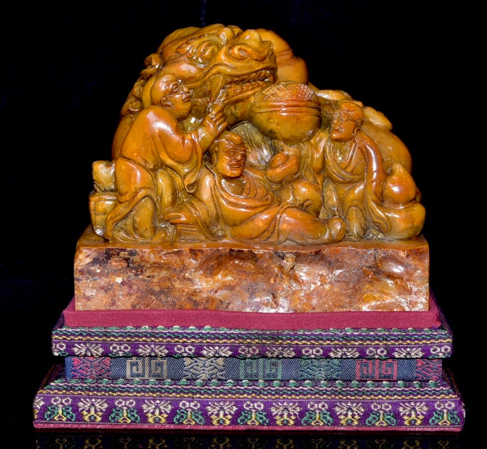 Old Collection Shoushan Tianhuang Stone Seal, Kangxi Mark (1 of 9)