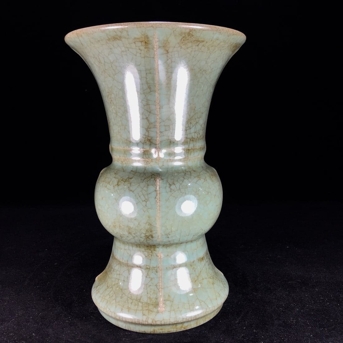 Chinese Song Dynasty Ru Ware Porcelain Drum-Form Vase (1 of 9)