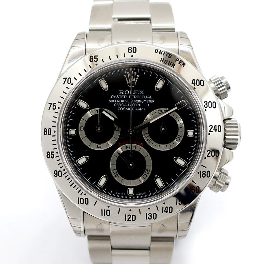 Rolex Cosmograph Daytona 116520 Black Dial Men's Watch (1 of 8)