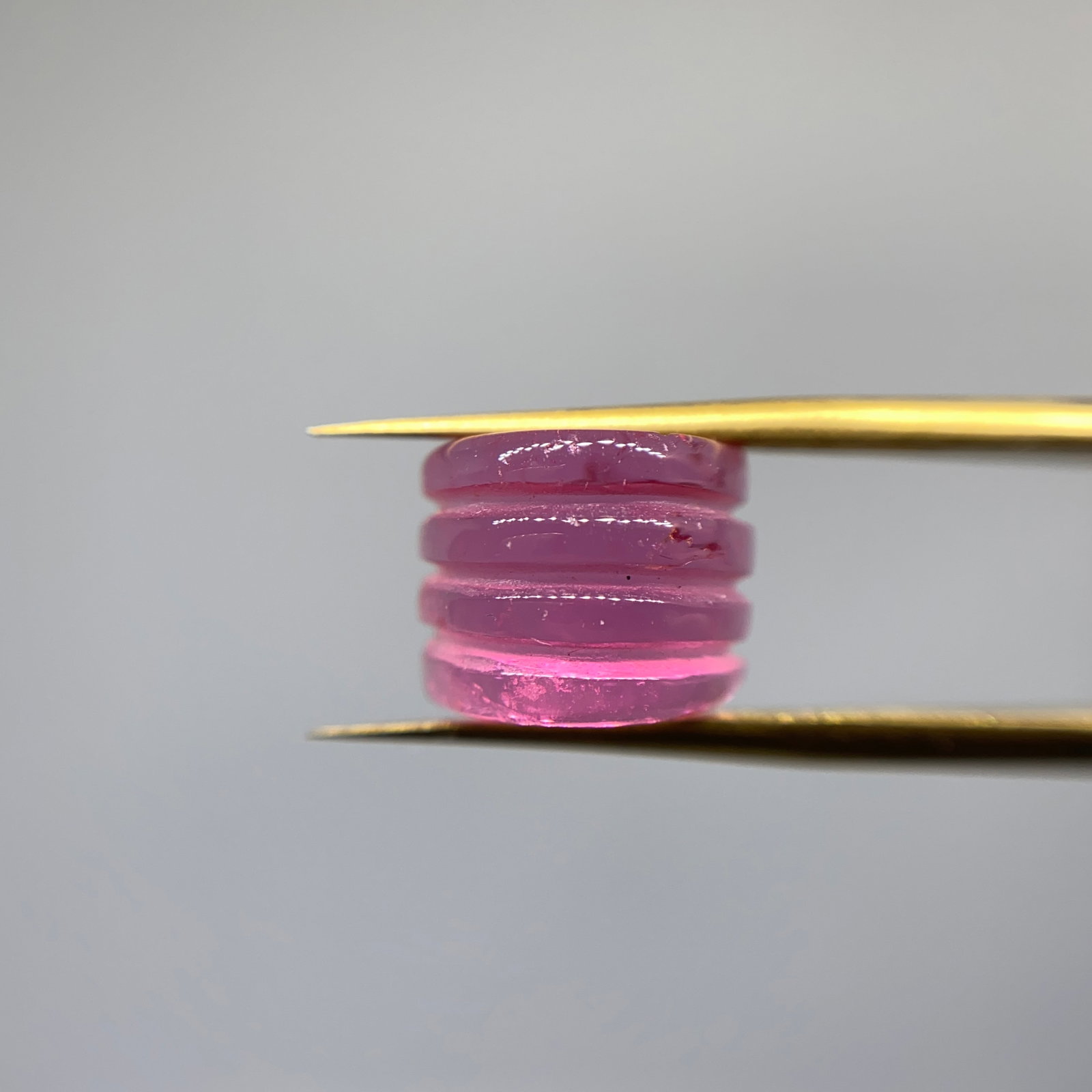 Rare Natural Pink Tourmaline Gemstone: A richly colored 4.83ct pink tourmaline showing excellent polish, strong saturation, and beautiful internal light performance. Strong rubellite saturation in a nearly 5-carat stone is highly uncommon.