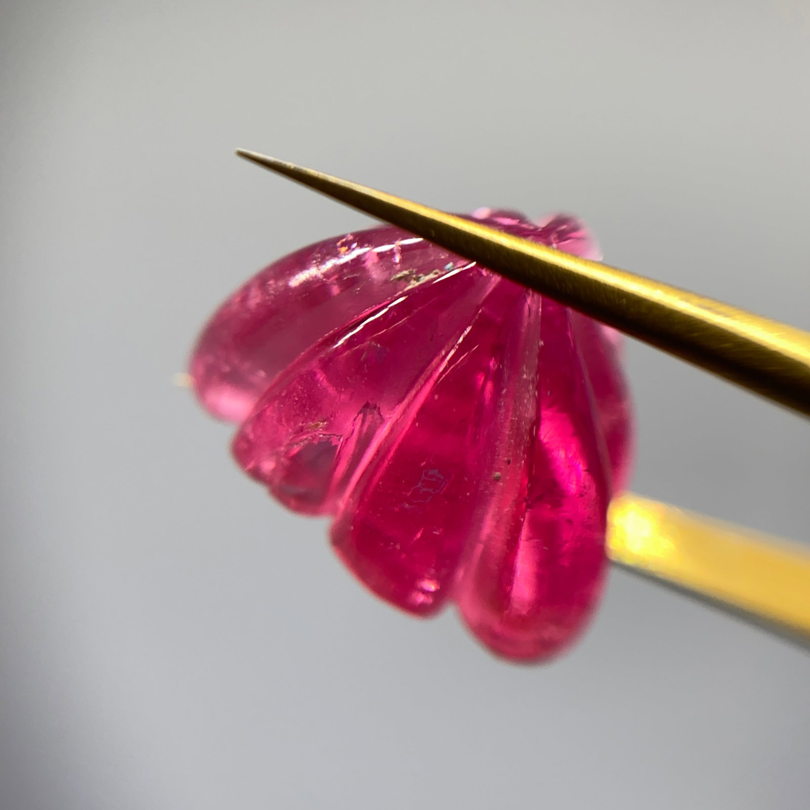 Rare Hand-Carved Pink Tourmaline Sculpture (1 of 5)