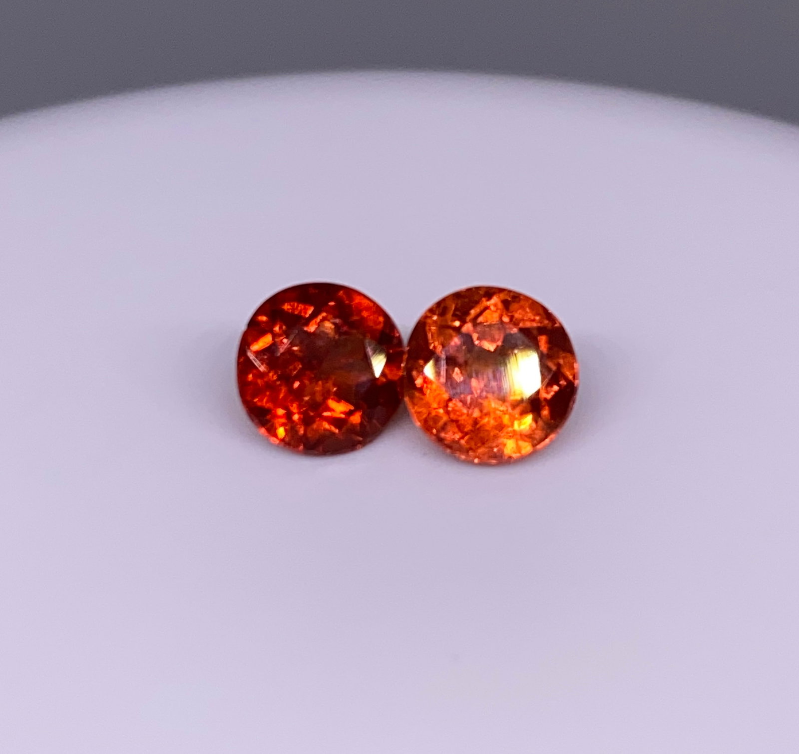 Rare Natural Round Rhodochrosite Pair (1 of 5)
