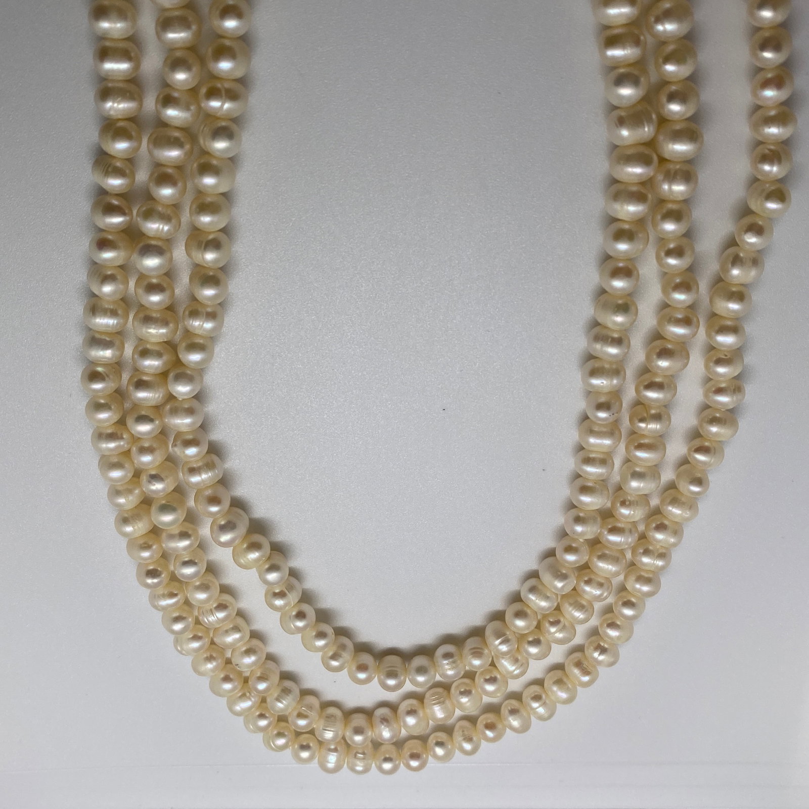 Heirloom 37-Inch Long Cultured Pearl Necklace Strand (1 of 3)