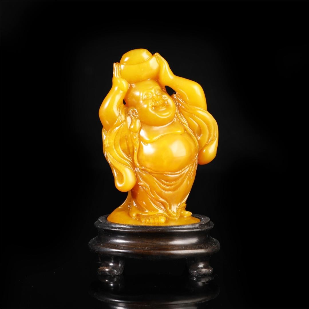 A beautiful Shoushan stone gold field yellow seal ornament: Exquisite Shoushan stone gold field yellow seal ornament Size:9x6x3cmW:0.17kg (The Dimensions Of All Batches Are Manually Measured.If You Need More Detailed Information, Please Contact Our Customer Se