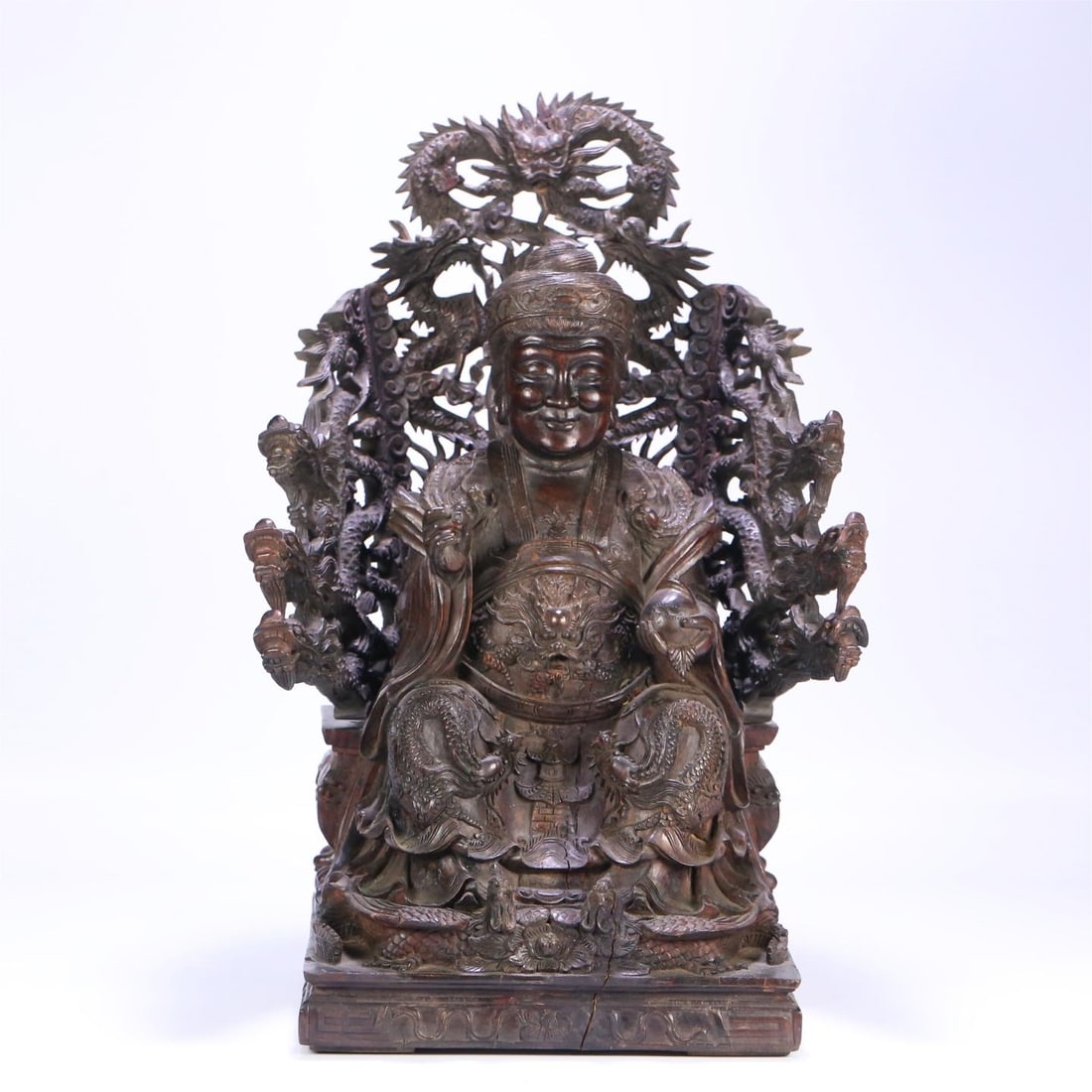An old agarwood star official ornament from the Qing Dynasty: The old agarwood star official ornament of the Qing Dynasty Size:49x32x23cm W:4.985kg (The Dimensions Of All Batches Are Manually Measured.If You Need More Detailed Information, Please Contact Our Cus