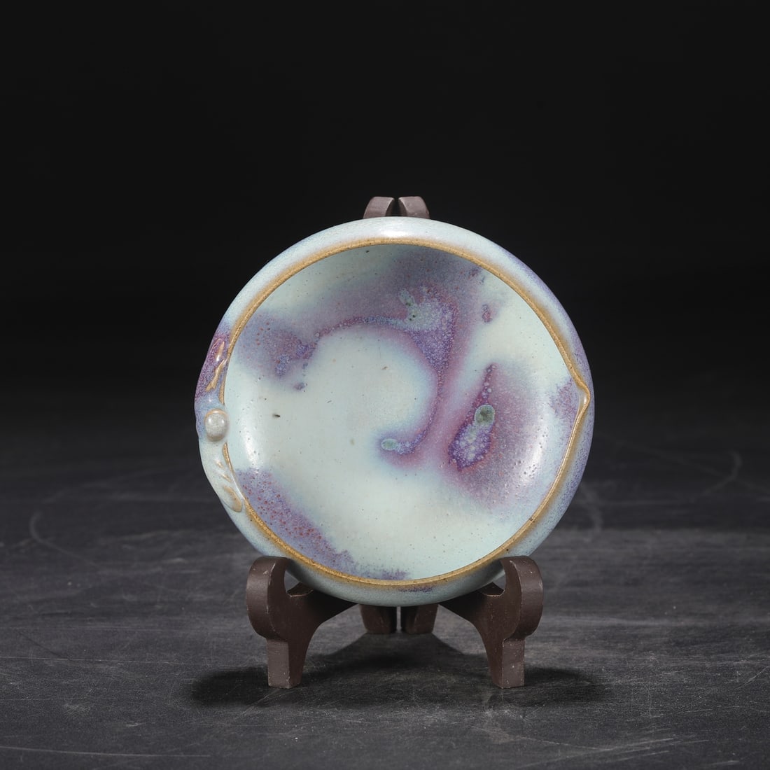 A purple-red peach wash from the Jun kiln in the Song Dynasty: The purple and red peach wash of the Jun kiln in the Song Dynasty Size:D:6cm D:12.5cm (The Dimensions Of All Batches Are Manually Measured.If You Need More Detailed Information, Please Contact Our Cus