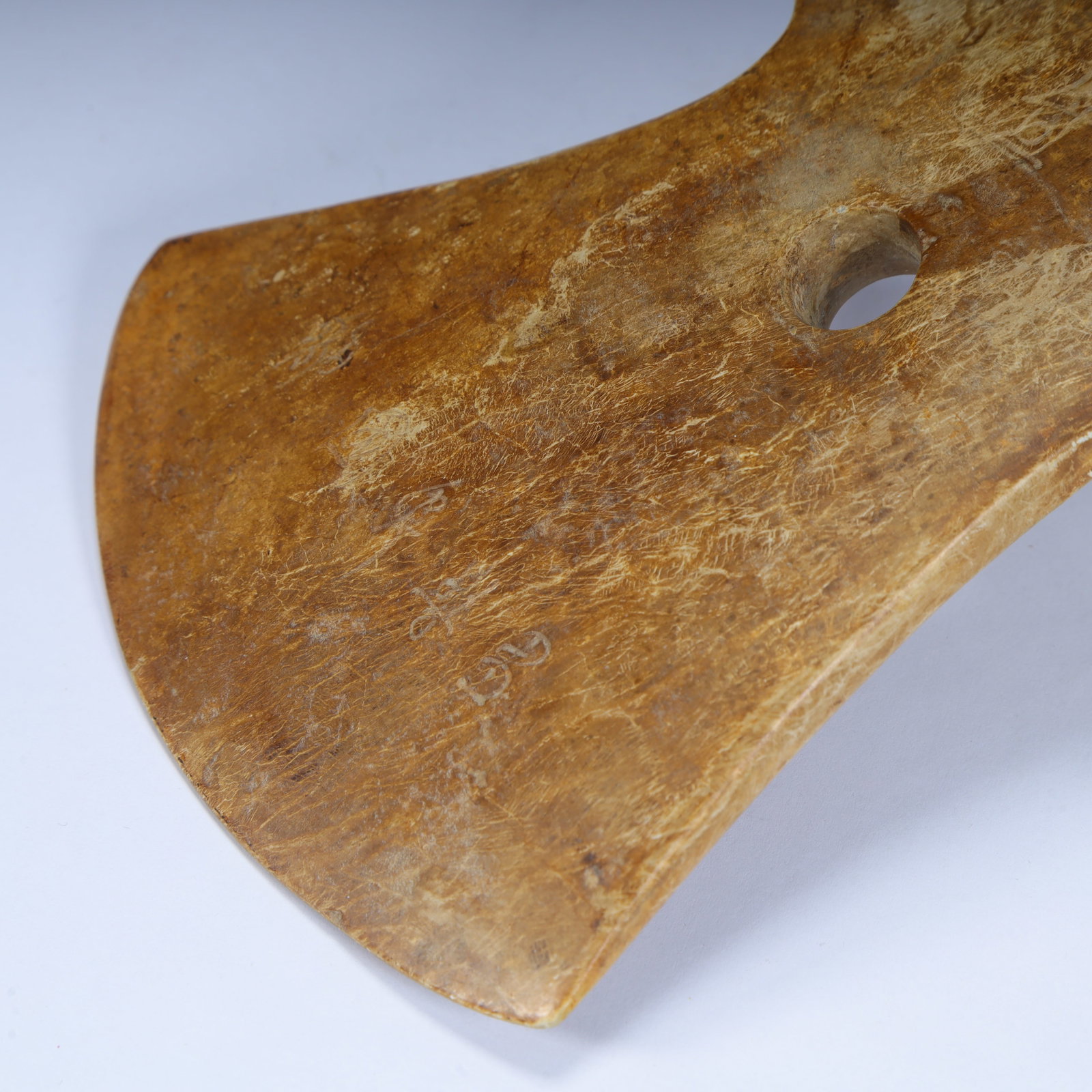 A beautiful eagle head pattern jade axe - 9