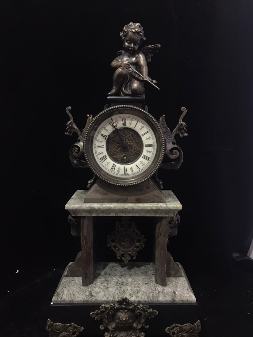 A beautiful vertical ancient clock (1 of 8)
