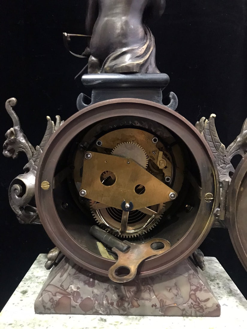 A beautiful vertical ancient clock - 8