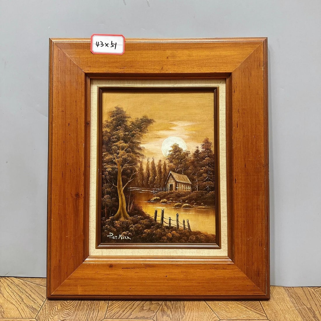 A beautiful old hand-painted landscape oil painting (1 of 8)