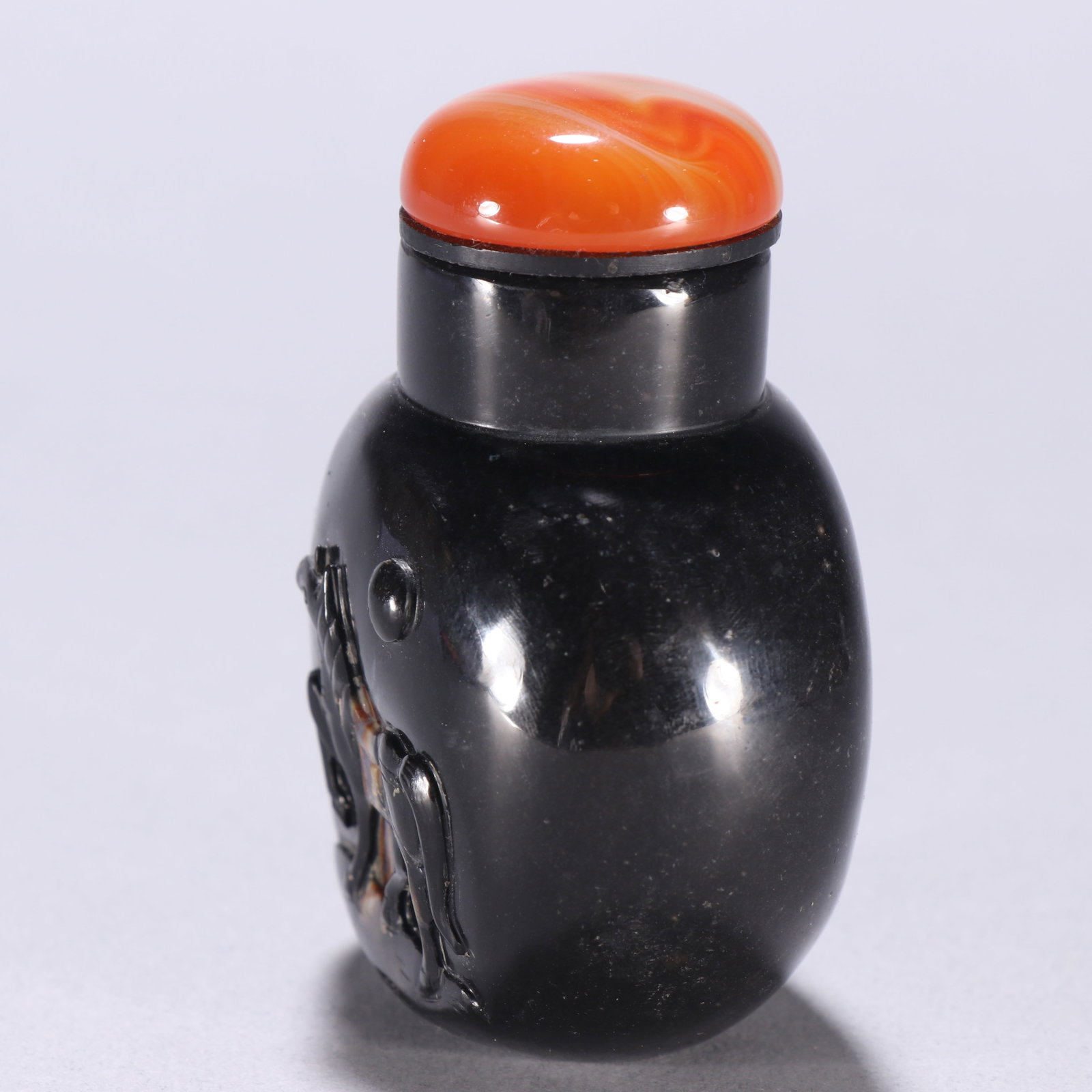 A fine agate steed snuff box - 4