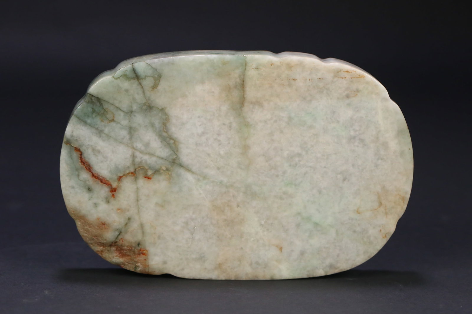 A Qing Dynasty study jade bat pattern inkstone - 3