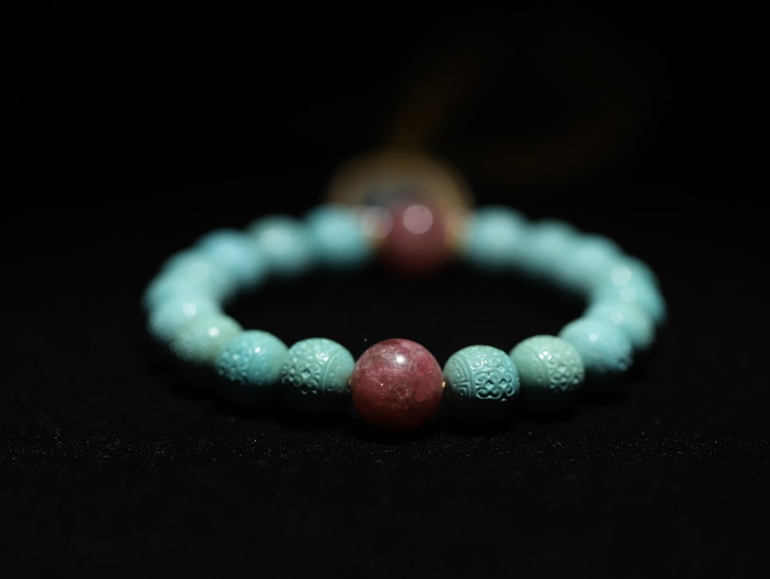 A fine turquoise with ruby handheld - 3