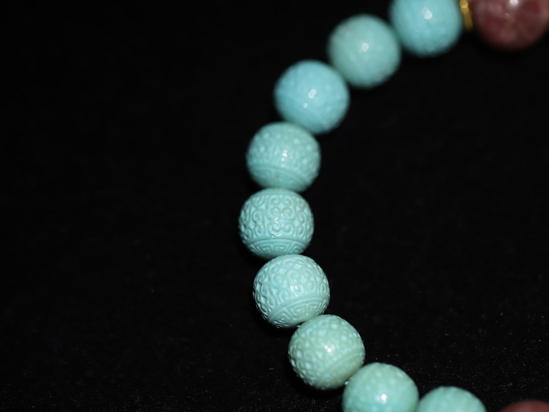 A fine turquoise with ruby handheld - 6