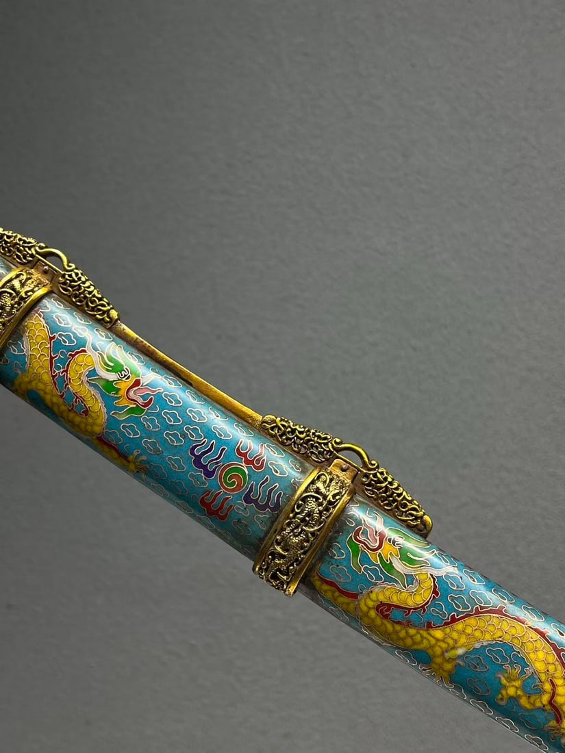 A fine cloisonn é enamel cloisonn é sword - 3