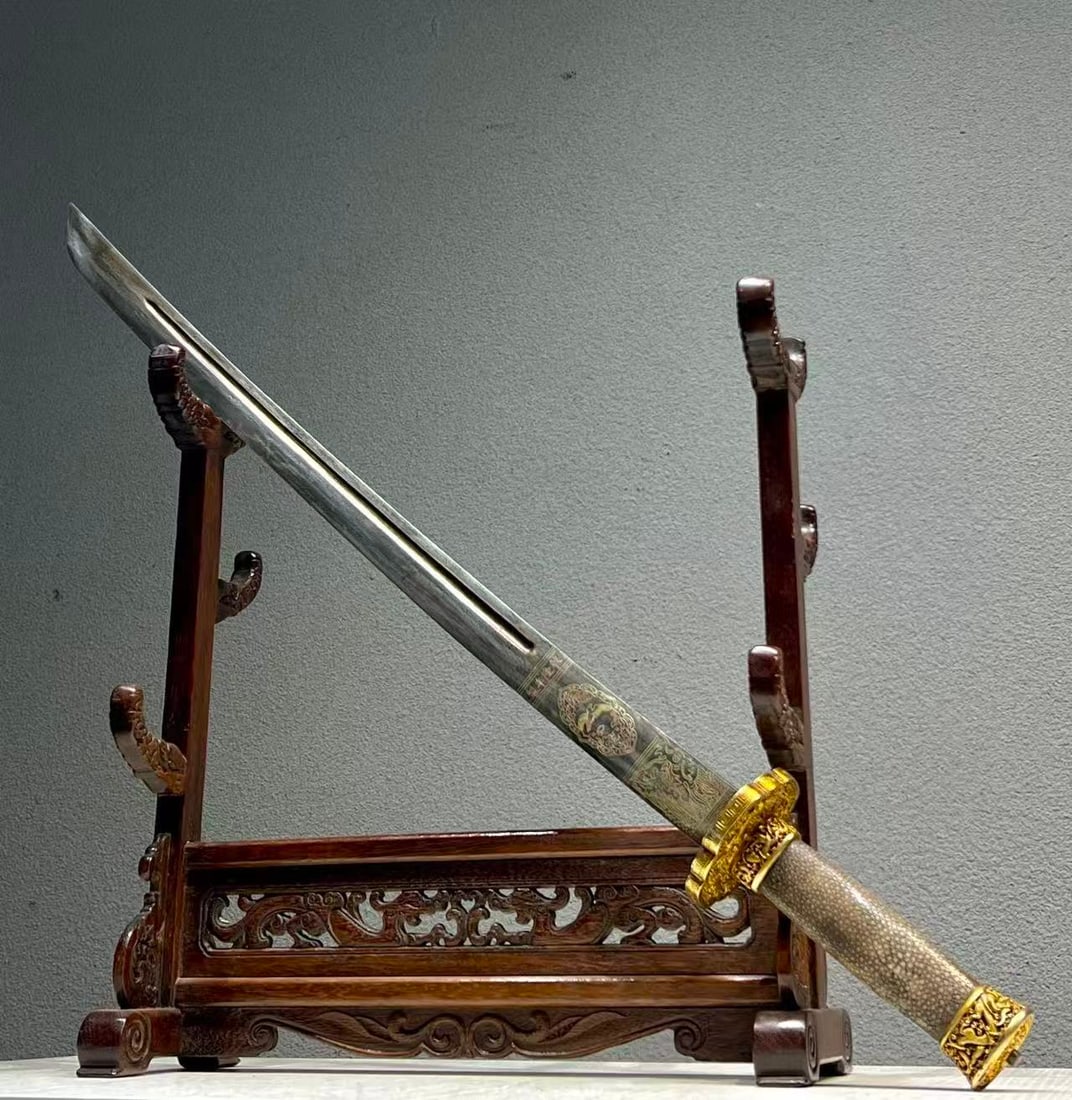 A fine cloisonn é enamel cloisonn é sword - 4