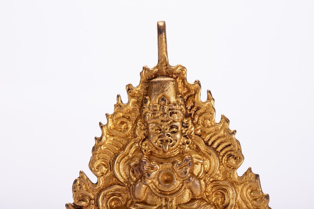 A fine copper-gilt plaque - 2