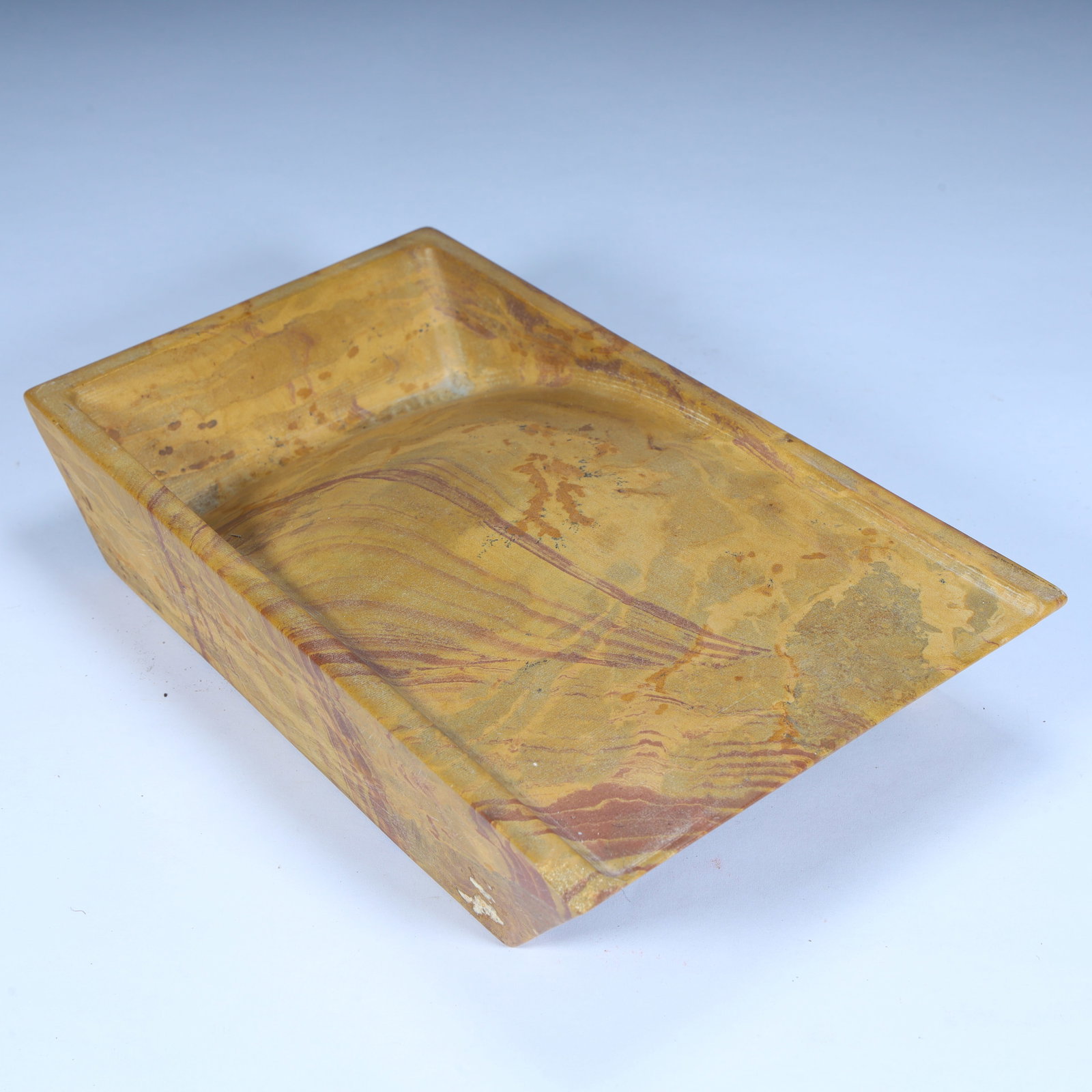 A fine pine stone rectangular plain inkstone - 2