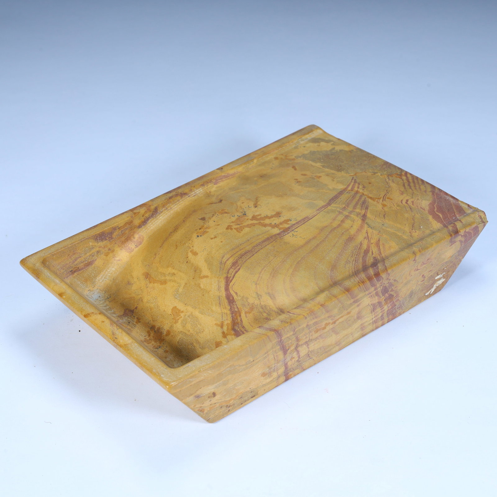 A fine pine stone rectangular plain inkstone - 3
