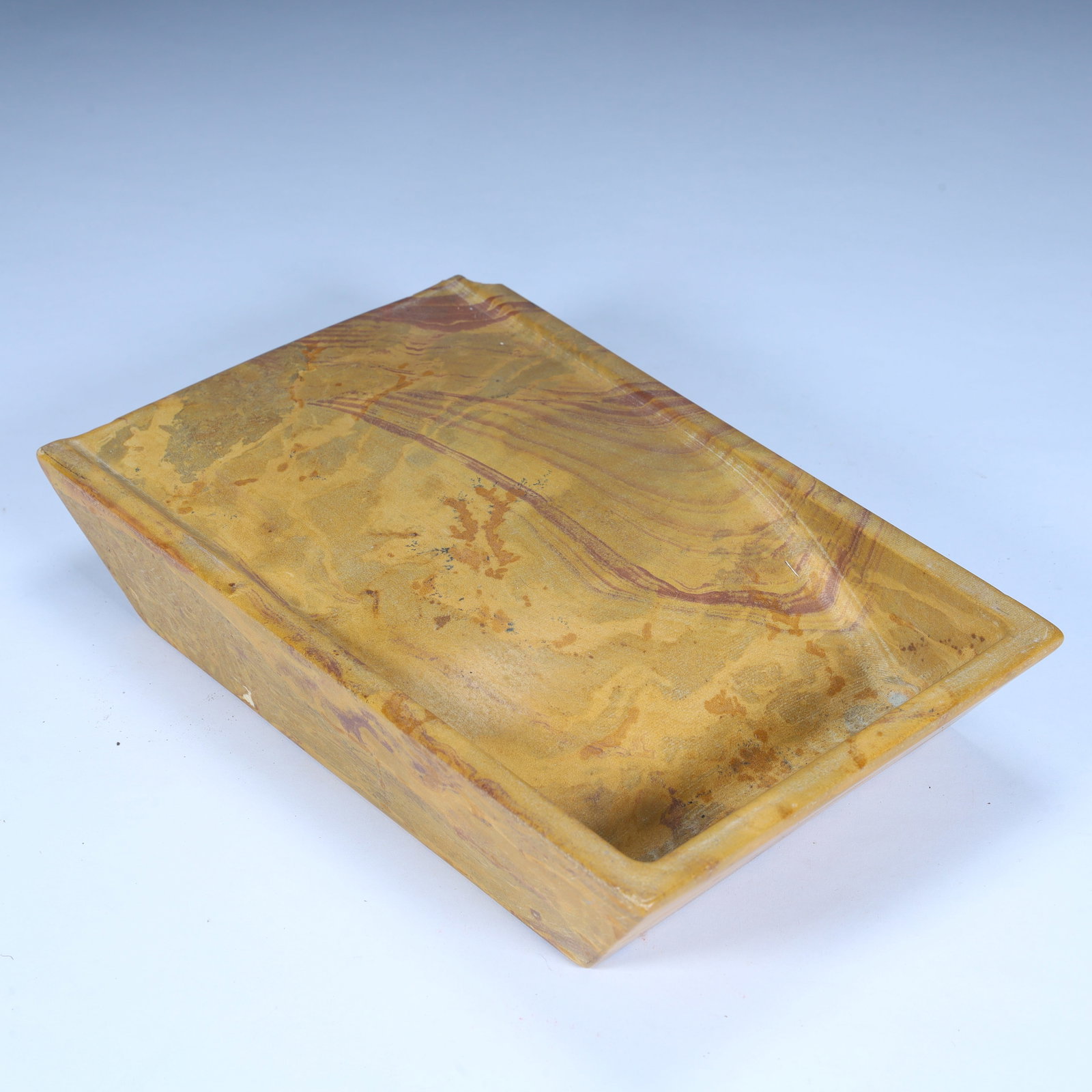 A fine pine stone rectangular plain inkstone - 4