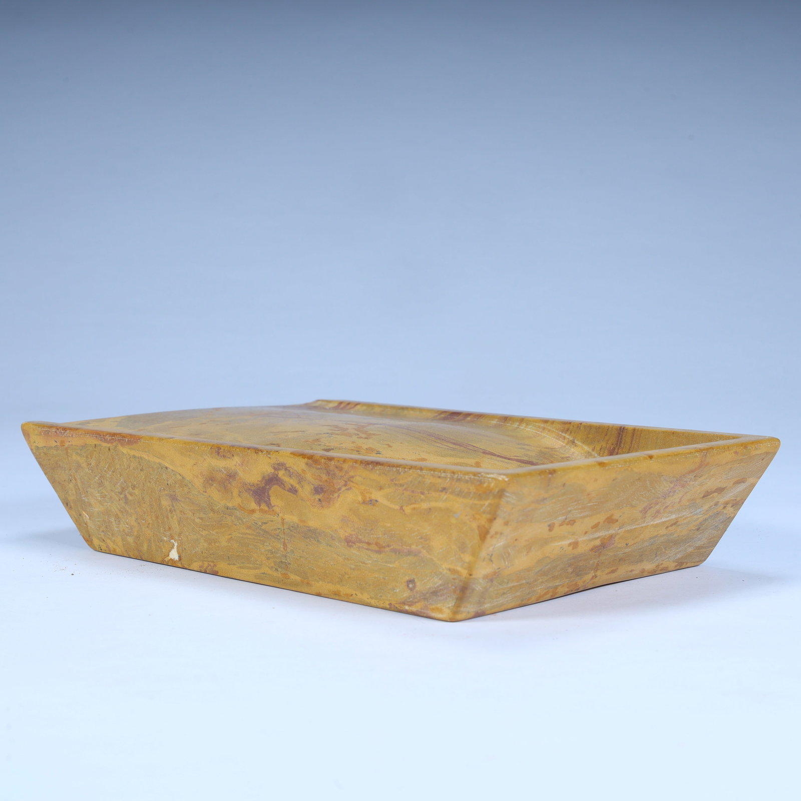 A fine pine stone rectangular plain inkstone - 5