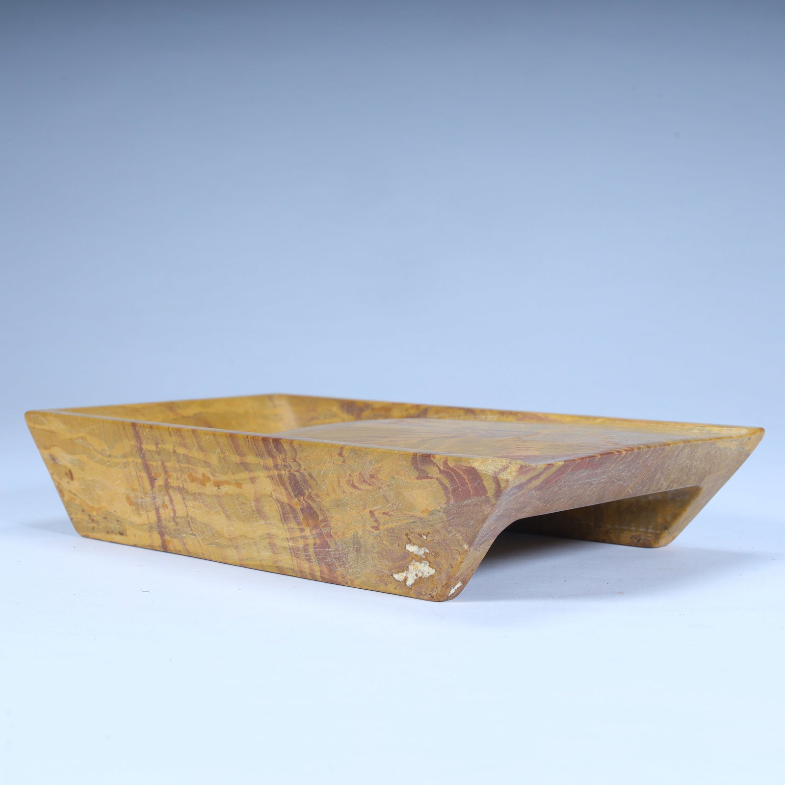 A fine pine stone rectangular plain inkstone - 6