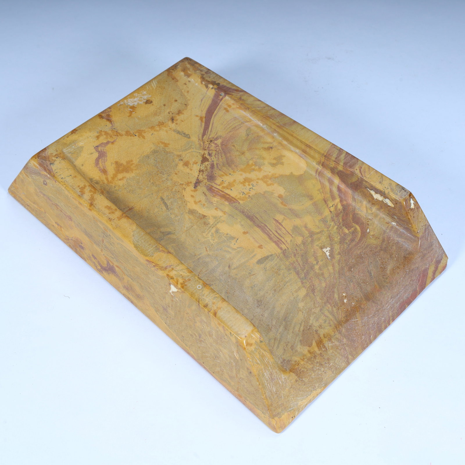 A fine pine stone rectangular plain inkstone - 7