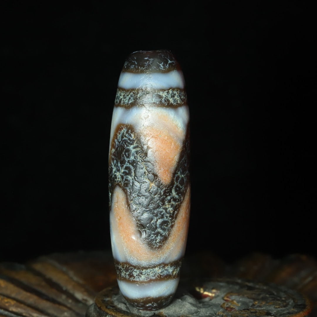 A piece of exquisite tiger tooth dzi (1 of 9)