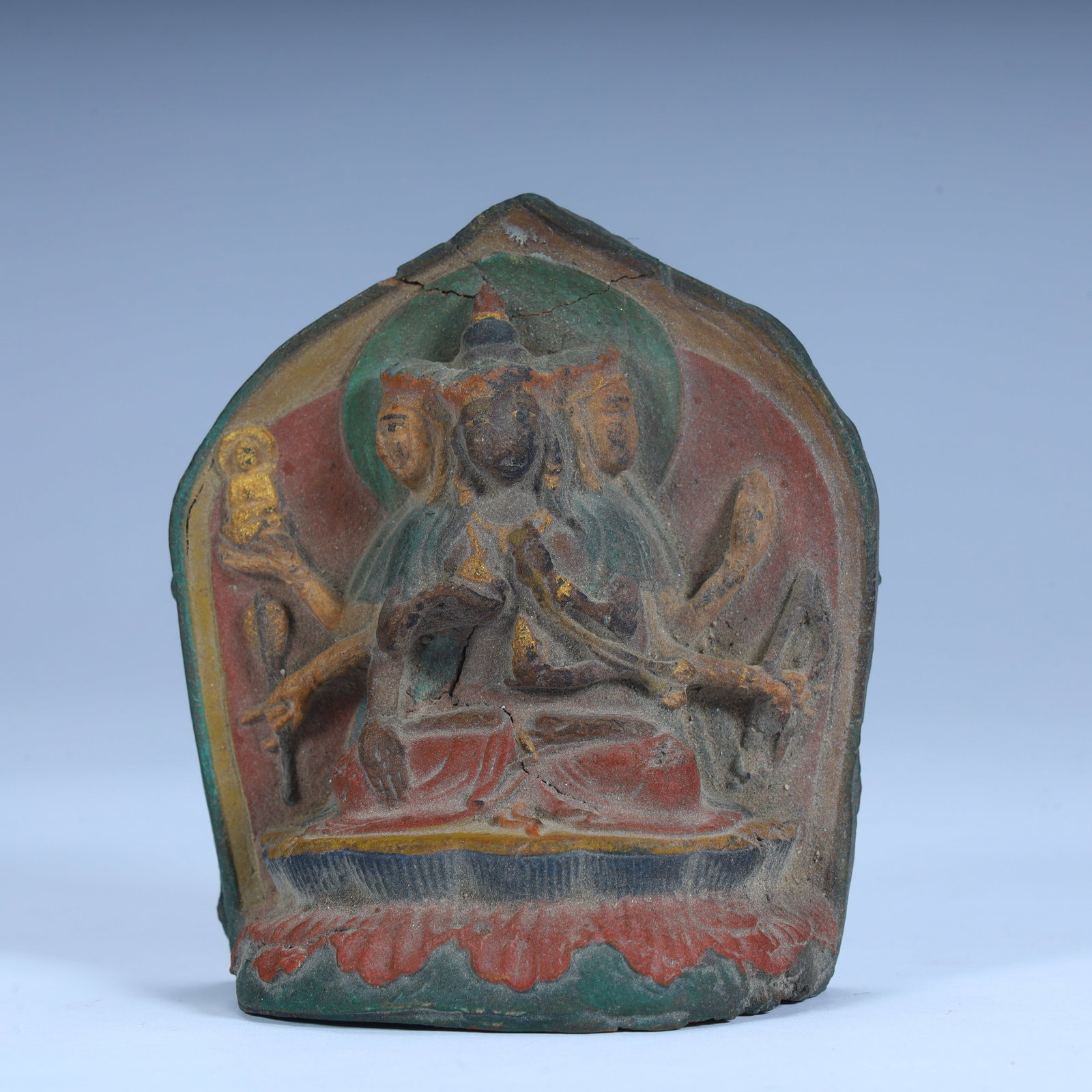 A clay statue of the Mother of the Buddha in the Qing Dynasty (1 of 10)