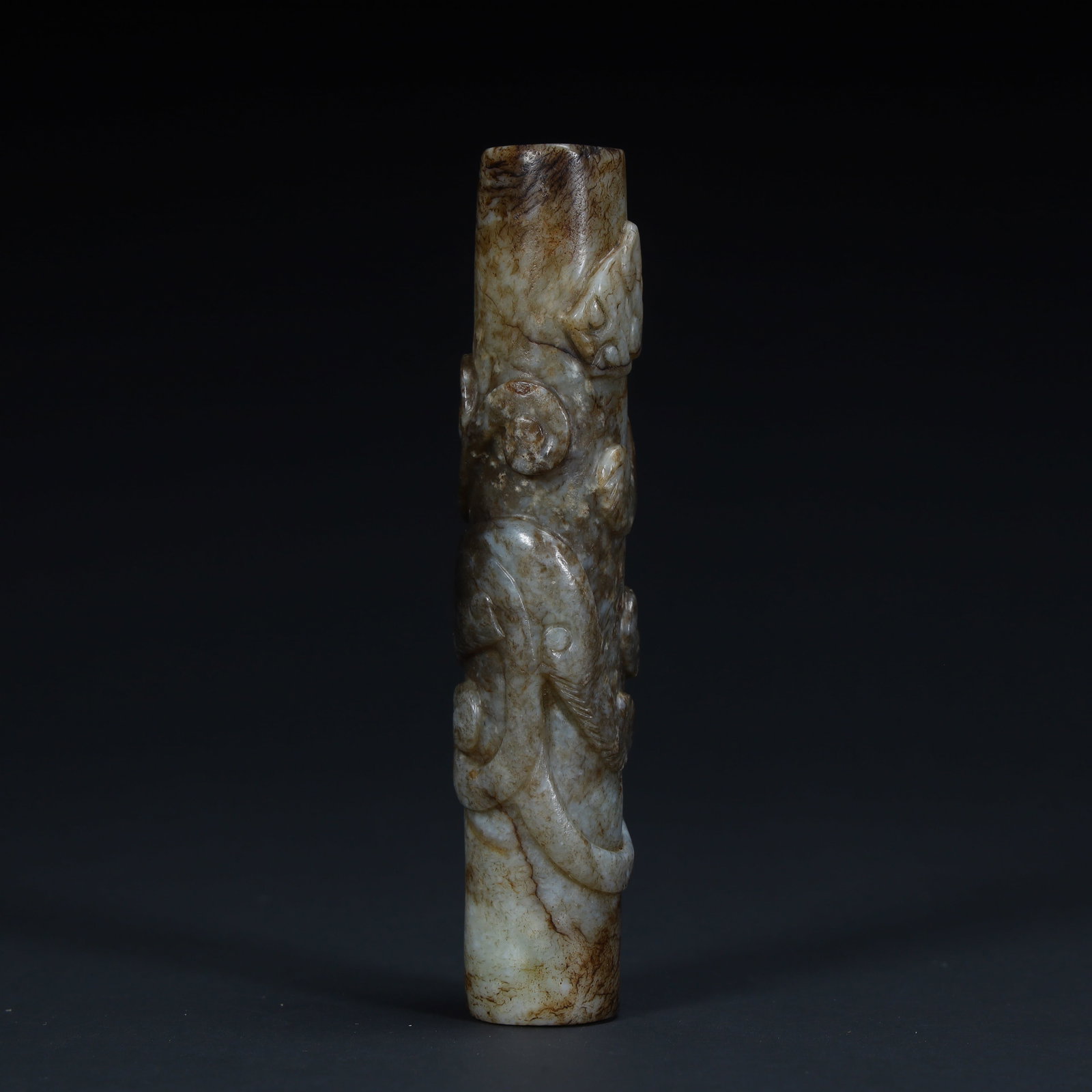 A beautiful ancient dragon pattern jade responsible - 2