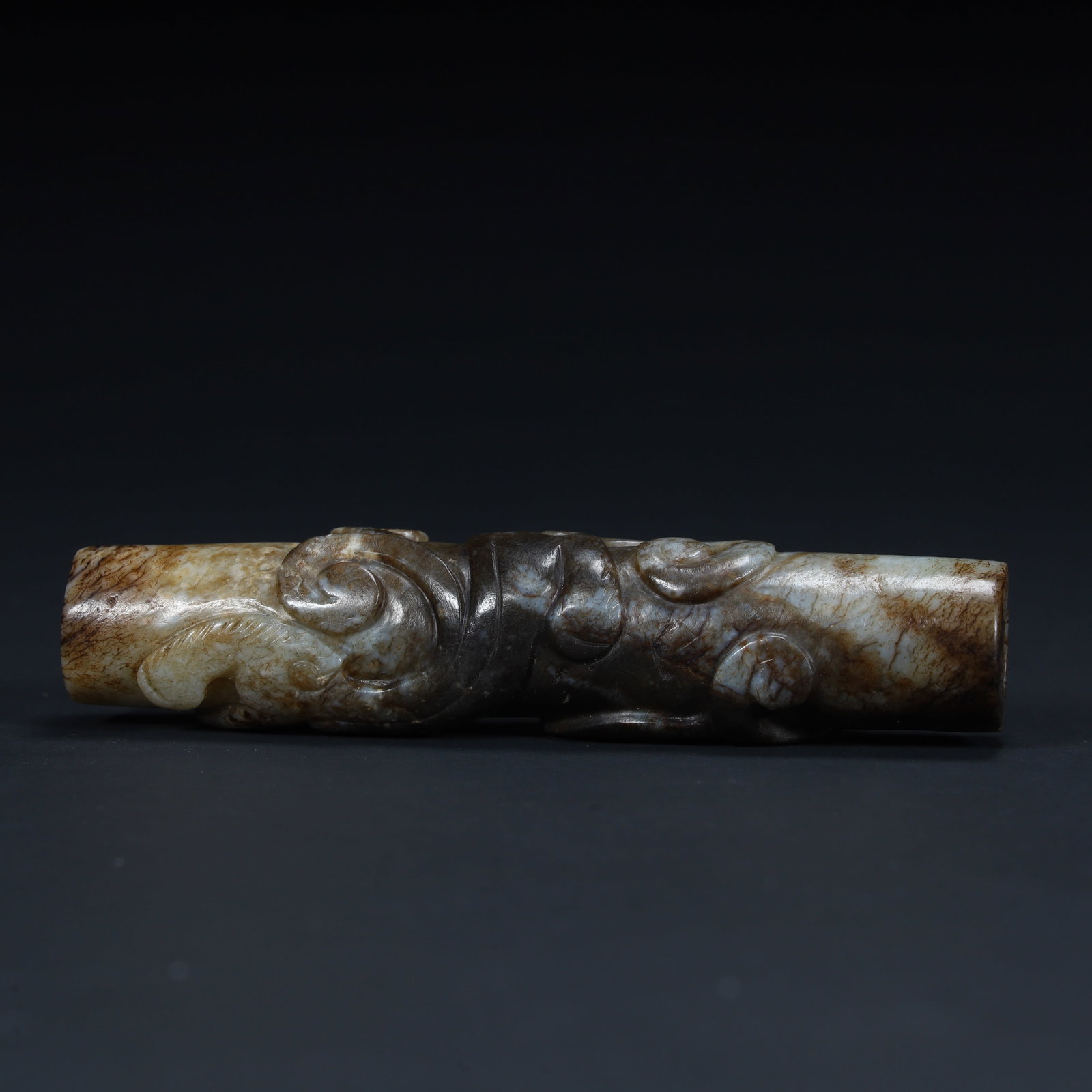 A beautiful ancient dragon pattern jade responsible - 7
