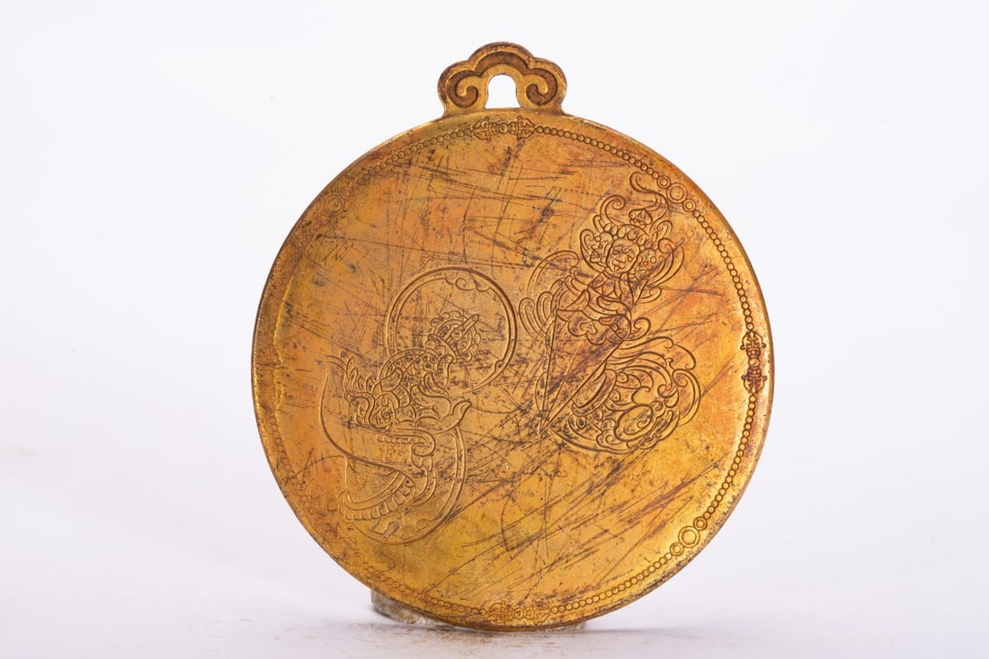 A fine copper-gilt plaque - 5