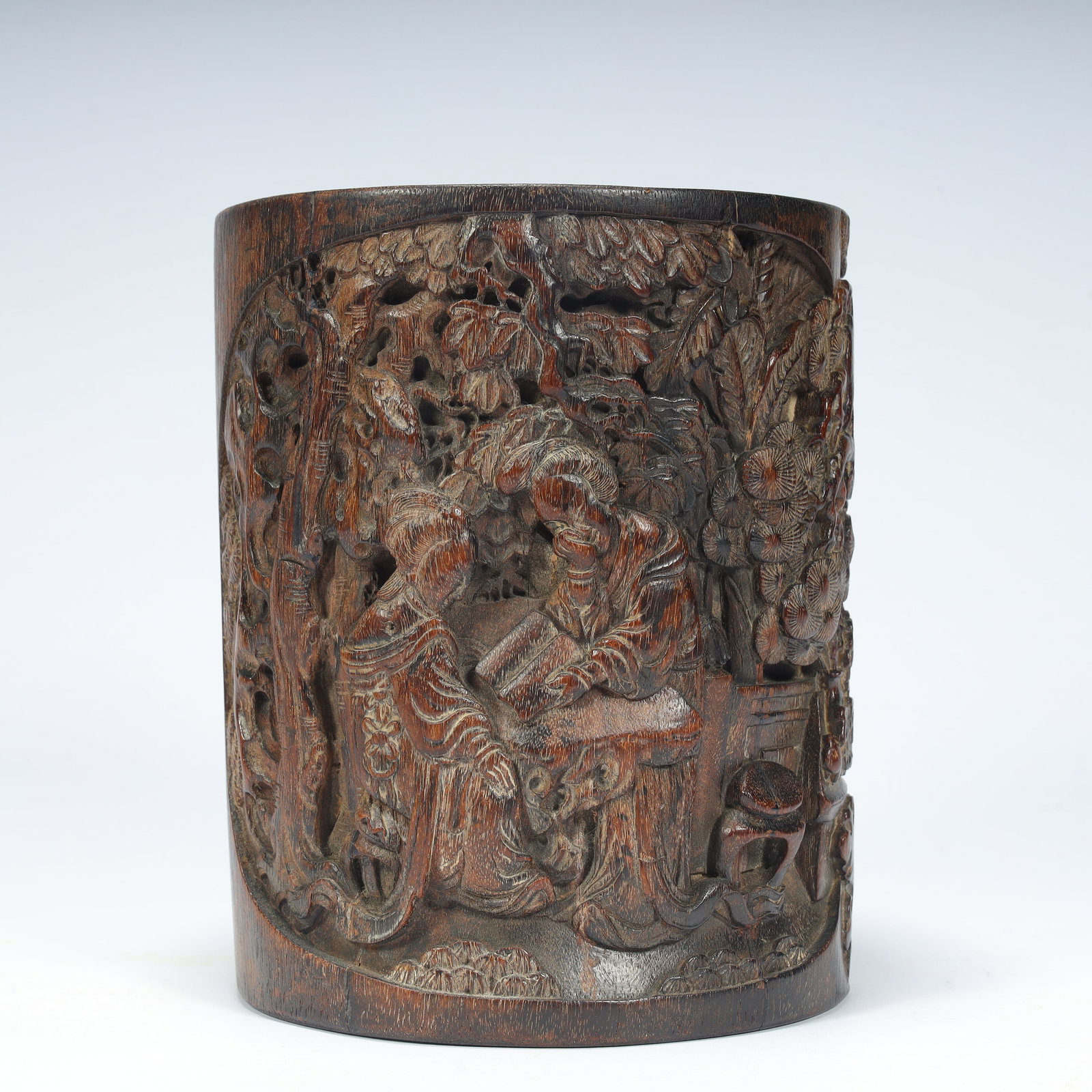 A wood carving of the Qing Dynasty "Daji gourd-shaped ornament": Qing Dynasty wood carving "Daji gourd-shaped ornament" Size:H:16.5cmxL:13.5cmxW:13cm W: 1.1456kg (The Dimensions Of All Batches Are Manually Measured.If You Need More Detailed Information, Please Cont