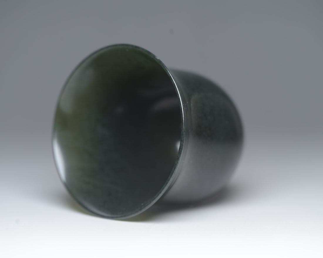 A beautiful Hetian jade cup - 6