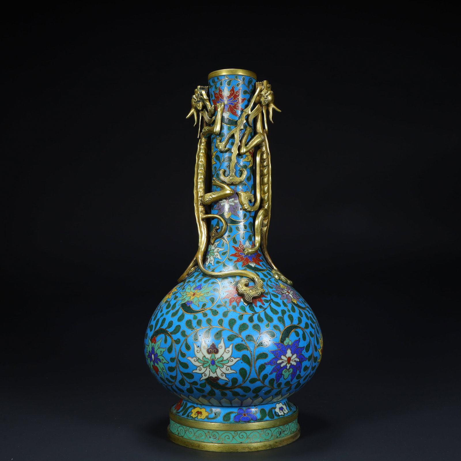 A beautiful copper-tired cloisonné enamel is appreciated in a heart-to-heart appreciation bottle (1 of 12)
