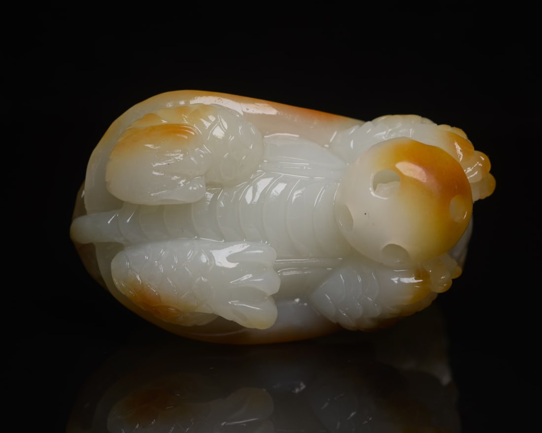 A beautiful Hetian jade dragon turtle - 6