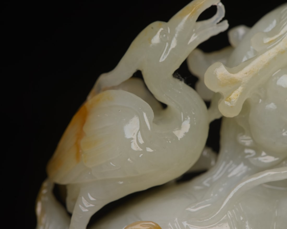 A beautiful Hetian jade dragon turtle - 8