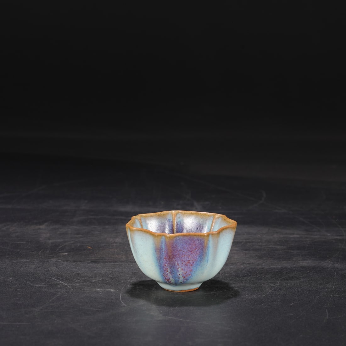 A purple and red spotted cup from the Jun kiln of the Song Dynasty (1 of 7)